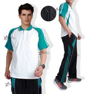 Setelan Baju Olahraga Pria Lengan Pendek / Seragam Olahraga