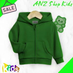 HOODIE ANAK ZIPPER POLOS ANAK LAKI-LAKI PEREMPUAN USIA  1-12 TAHUN
