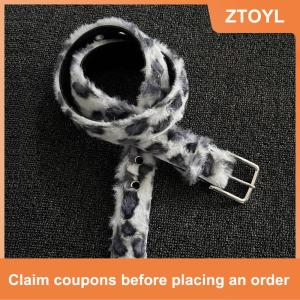 【ZTOYL】 Plush Womens Belt Fashion Trend Y2k Girls Girdle Versatile Jeans Accessories Pu Pin Buckle Waistband