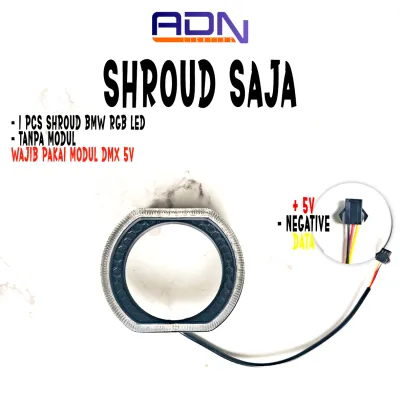 SHROUD ANGEL EYES RGB MATRIX 5D BMW model Projector BILED DMX minimalist 2.5 inch 3 inch By ADN motor mobil