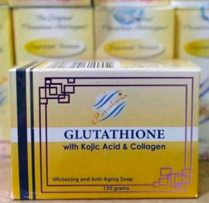 GLUTATHIONE PORCELANA SOAP WITH KOJIC ACID &COLLAGEN