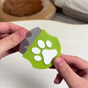 Pet Grooming Comb for Dogs & Cats – Flea Removal Detangling & Loose Hair Brush