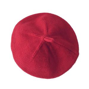 หมวกเบเร่ต์หมวกเด็กอ่อนฤดูใบไม้ร่วงสีทึบวินเทจหมวกเด็กทารกเด็กวัยหัดเดินหมวกถักบีนนี่หมวกเบเร่ต์