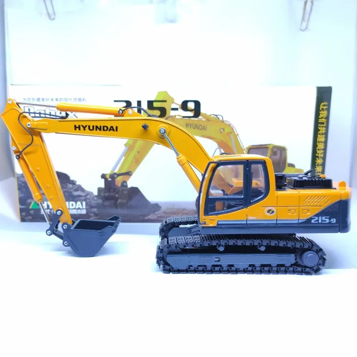 DIECAST MINIATUR ALAT BERAT EXCAVATOR HYUNDAI 215-9 1:50
