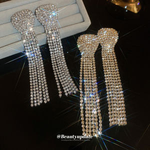 ต่างหูระย้า ผญ ต่างหู ยาว เพชร