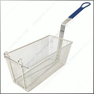 Frying Basket Detail Stainless Steel Thickened Wire Diameter Sturdy and Durable Rear Hook Convenience