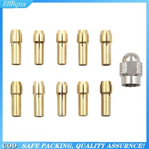 [COD] 11PCS lot Mini Drill Brass Collet Chuck for Rotary Tool 0.5-3.2mm Brass and Nut for Dremel Accessories Set