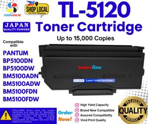 Compatible TL-5120 TL5120 Toner Cartridge for Pantum BP5100DN BP5100DW BM5100ADN BM5100ADW BM5100FDN