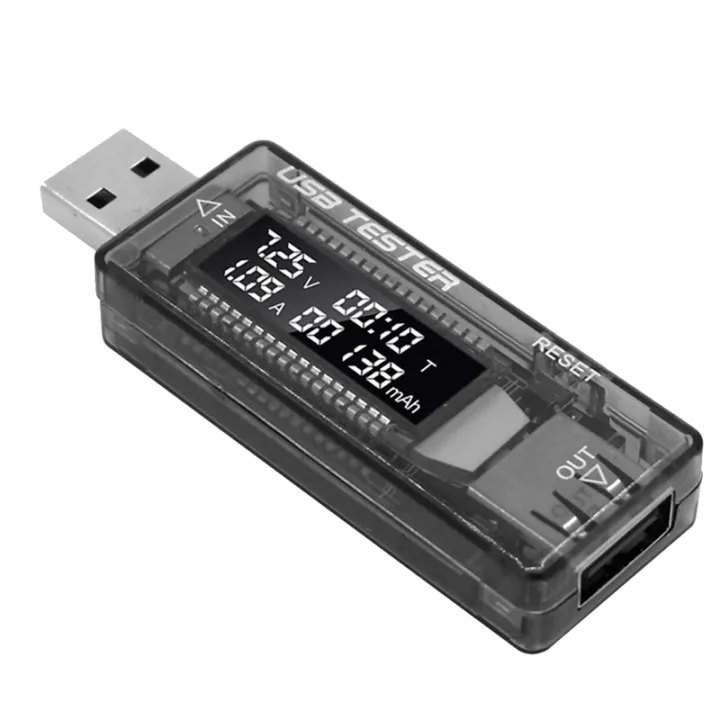 [lorraine]USB Tester Current Voltage Charger Capacity Tester Volt Meter ...