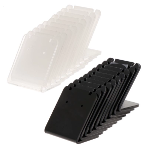 10 Pcs/Set Earrings Shelf Display Stand Holder L Shape Rectangle Acrylic Professional Ear Stud Show Bracket
