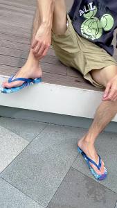 Hotmarzz MenS Flip-Flops Summer Non-Slip Outdoor Sandals For Students Traveling To The Beach