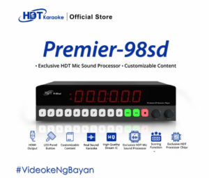 Hyundai HDT P-98SD Karaoke SD Card Real Sound Player With 21K Songs And Free HDT P-98I Microphone