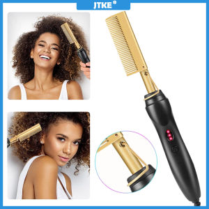 2 in 1 JTKE ที่หนีบผม การเปียกไฟฟ้า Curler แห้งเปียก 2 ประเภท หลักหนี้บ้าง ปรับปรุงยืดผม ผลิตภัณฑ์เสริมสวยจมูก