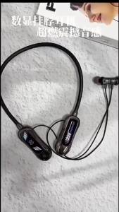 BONINE Sports Car Shape Stereo Sound Neckband LED Display Wireless Bluetooth Headphones Magnetic In-Ear Headsets Sports Gamer Earphones