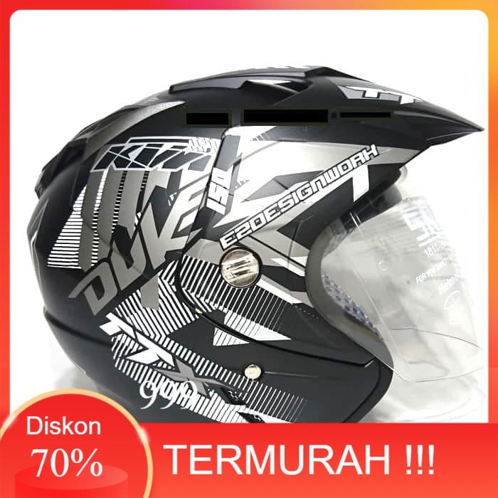 Helmet BXP kaca (Double visor) Jp-7 JUKE Kualitas Setara Helm - Main Image
