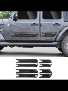 HH8 Car Door Anti-scratch Guard Plate Protection Cover Accessories for Jeep Wrangler JL Gladiator JT 2018-2021 2022 2023 2024 2025 2P8B7