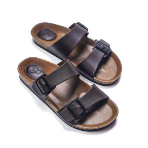 Christian Bale GAVINO Sandal Pria Dewasa Kekinian Sendal Selop Gesper Ban Dua Casual Birken Terbaru