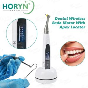 Horyn Dental Wireless Endo Motor With Apex Locator Rotation Reciprocating Contra Angle Root Canal Instrument