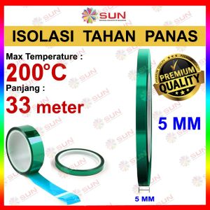 Lakban Solatip Selotip Isolasi Perekat Tape Tahan Panas Heat Resistant Thermal Self Adhesive 33 meter