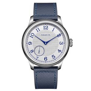 FARASUTE NEW Machinery Men Watch Salmon Dial St17 Manual Mechanical Watch Small Second Vintage Bonklip Bracelet