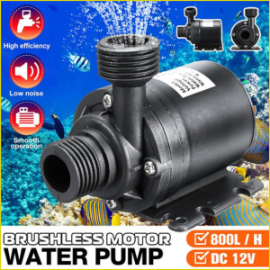 BARU Taffware Pompa Air Celup Untuk Akuarium Kolam Ikan Tekanan Tinggi Submersible Pump 12V 22W
