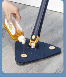 【SG Seller】Truslink Hot Sale Multi Functional Triangle Mop Self Screwing Water Cleaning Cloth/Paper Clip Extended Pole