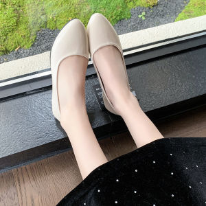 Free Shipping New WomenS Casual Versatile Flats Low-Top Shallow-Toe Round-Toe Slip-On Low Heel