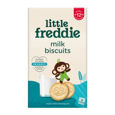 Little Freddie Organic Monkey Bites - Milk Biscuit 100G