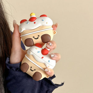 3D Cartoon Earphone Silicone Case For Airpods 1/2/3/Pro Protective Cover Cute Strawberry Cake Headset Cases For Airpods Pro 2