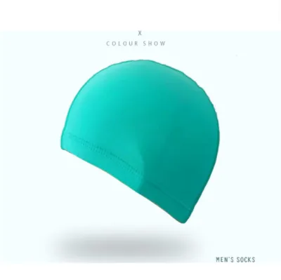 Elastic Swimming Cap Plain Waterproof Swimming Nylon Cap