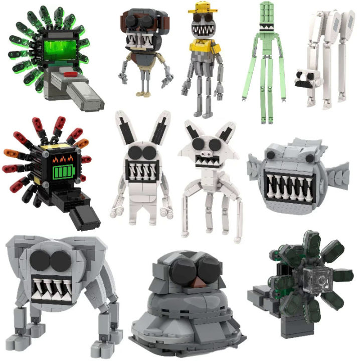 Zoonomaly Zoo Blocks Figure Toy Zoonomaly Block Set Horror Game Figure Zoonomaly Zoo Blocks Figure Toy Zoonomaly Block Set Horror Game Figure