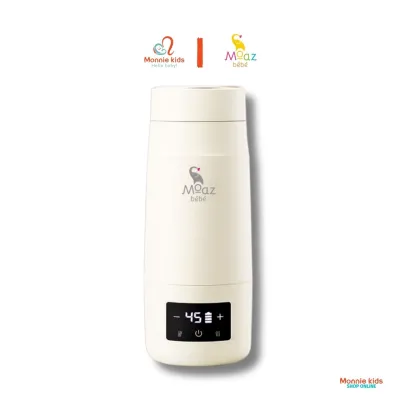 Bình đun nước pha sữa di động Moaz Bebe MB058 cho bé ấm đun nước mini siêu tốc giữ nhiệt