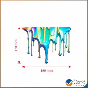 Orna สติ๊กเกอร์สีกระจาย สติกเกอร์กันน้ํา สําหรับติดตกแต่งรถยนต์ รถจักรยานยนต์ PVC อย่างดี Car decoration
