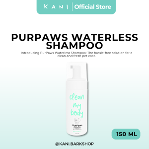 Purpaws 150ml Waterless Shampoo No Rinse Mousse Body Foam For Dogs and Cats Anti Tick and Flea Care