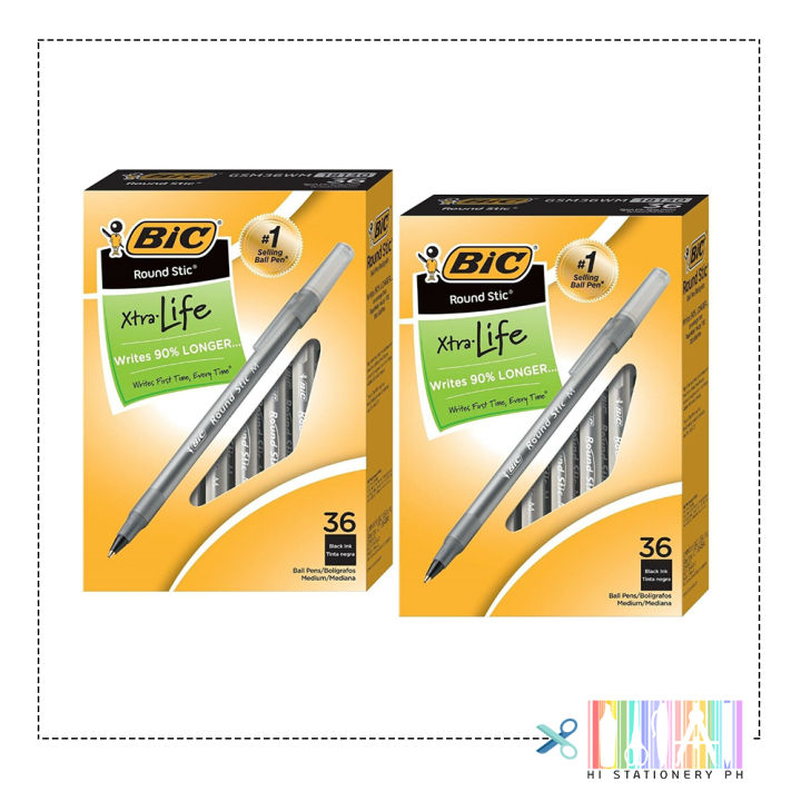 Penne BIC Round Stic Xtra Life: Confezione Da 60, Punta