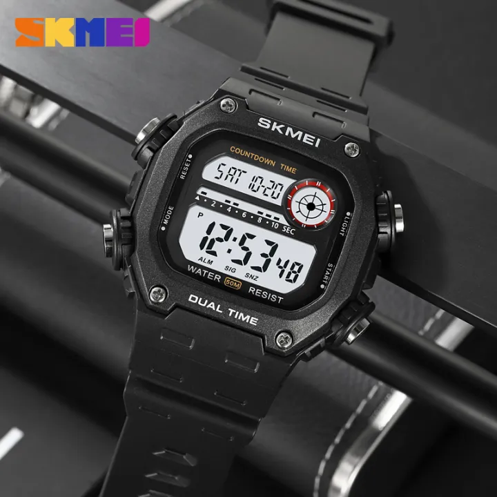 SKMEI 2126 LED Display Digital Countdown Sport Watches for Men ...