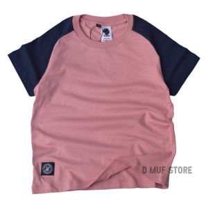 Kizzu Kaos Anak Reglan Premium Cotton 30s Usia 1-12 Tahun Reglan Dusty