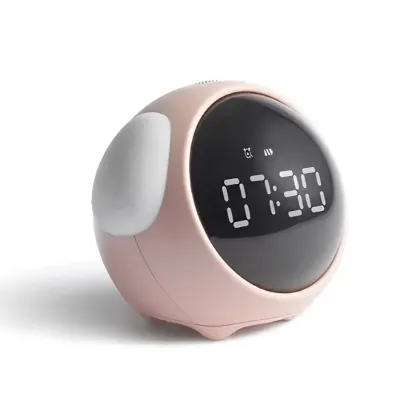 TAURUS Emoji Pet Alarm Clock - Multi Function Tap Control Night Lights & Timer for Kids Bedroom