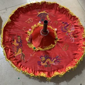 [FREESHIP]  Lọng che Dù che 80cm-1m2 🌺CAO CẤP🌺 thêu TỨ LINH.  LongLyQuyPhụng lọng rước lọng thờ loại đẹp thêu kỹ