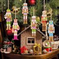 36 Pcs Nutcracker Ornaments for Christmas Tree Wooden Nutcracker Bulk Christmas Hanging Ornaments Xmas Decorations for Home Holiday Decor. 