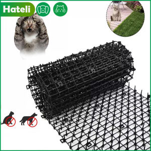 HATELI Anti Cat Mat Pest Dog Cat Scat Mat Animal Deterrent Repellent Plastic Scarer Spike Tool Gardening Protective Mat Keep Cat Dog Away Digging Climbing Cat Fence Pets Supply