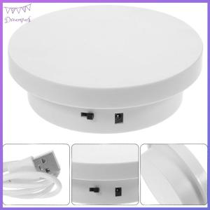 Motorized Rotating Display Stand Electric Turntable USB Charging Jewelry Display Stand Battery Operated for Live Video