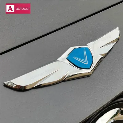 CODĐối với Vinfast Xe phía trước Đồ trang trí Nắp ca-pô Trang trí bằng kim loại Logo Đôi cánh thiên thần Dán phù hợp với VF8 VF9 E34 Phụ kiệnGOOD