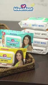 BabyPal Kleenfant Lite Cherry Blossom 80 sheets 10 Packs Baby Wipes for Newborn and Kids