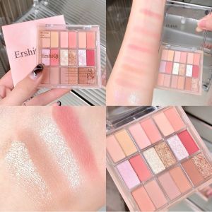 18 Colors Pearlescent Eyeshadow Platter Matte Disc Makeup Eyeshadow