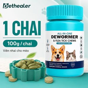 Viên Nhai Chăm Sóc Chó Mèo DEWORMER 100G Loại Bỏ Giun Sán - Dạng Thưởng Phù Hợp Cho Chó Mèo