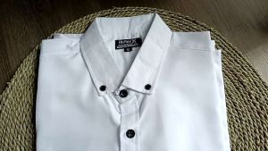 kemeja putih polos pria lengan panjang kemeja polos pria hem kemeja kerja slimfit
