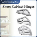 2Pcs Cabinet Flip Hinges 1/2/3 Layers Shoes Cabinet Hinge Rack Stainless Steel. 