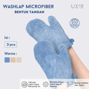 Washlap Bayi Premium Microfiber Anti Bakteri – Handuk Kecil Lembut Aman Isi 3 pcs