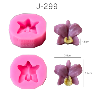 แม่พิมพ์ขนม สงกรานต์ ดอกไม้ไทย ขันเงิน ขวดน้ำอบ อัพเดตลายใหม่!! J-299 กล้วยไม้